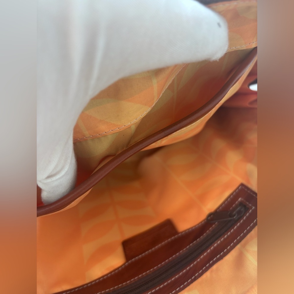 Hand-Painted Leather Tote Bag – Maschio’s Honduras Scenic Painting Brown Leather - Picture 9 of 11